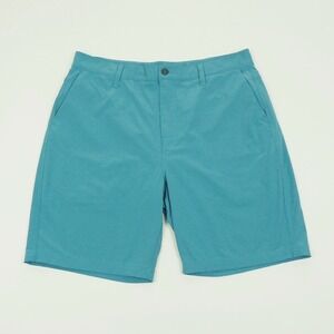 Saxx Go To Town 2N1 Hybrid Chino Shorts Mens 34 Blue Resort Casual Travel Walk